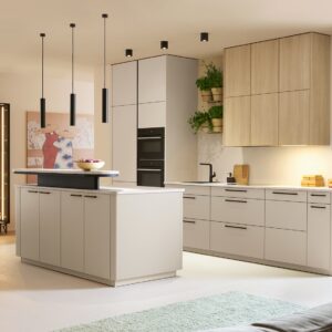 Schueller Salona moderne Inselkueche Sand