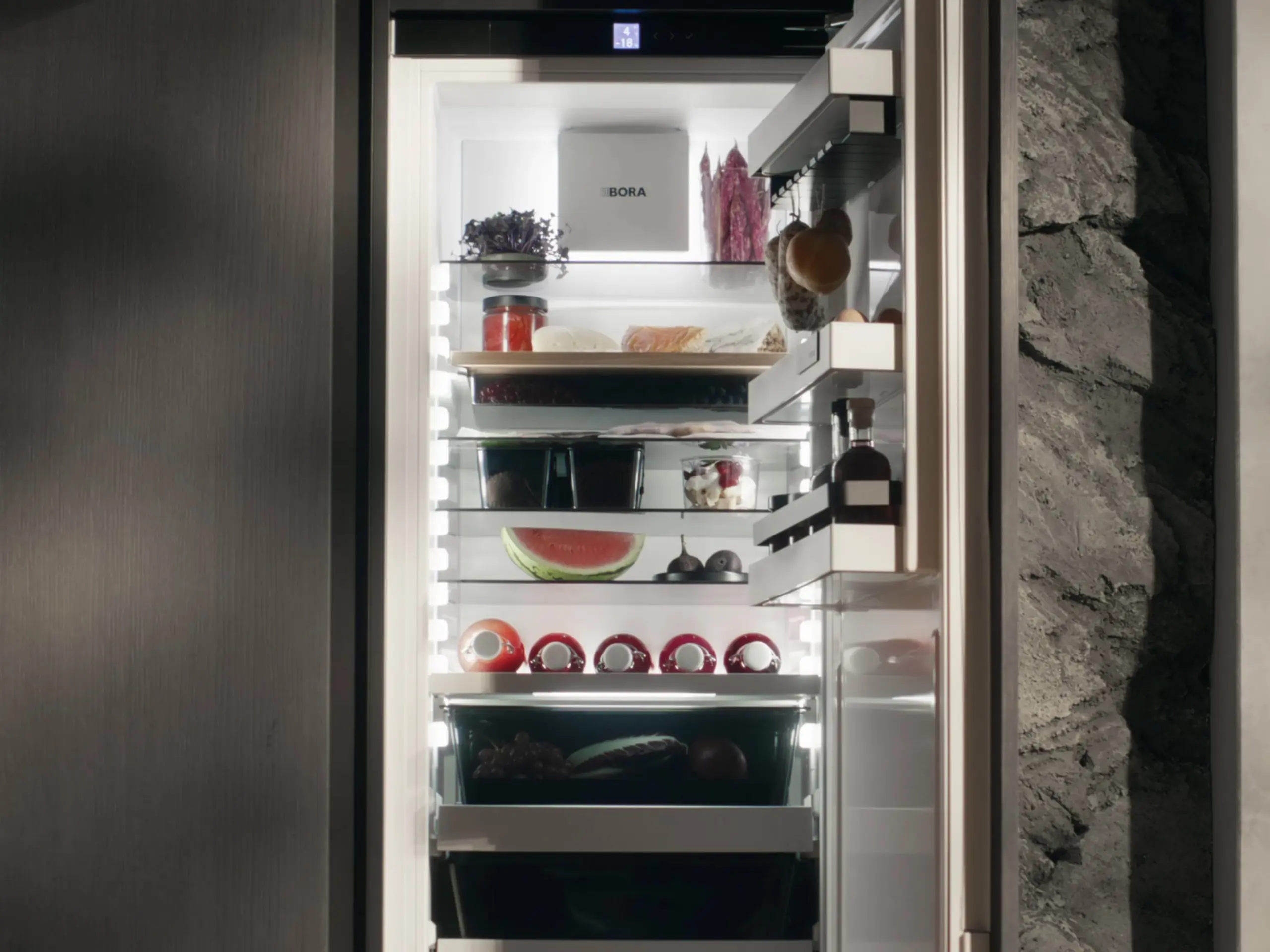 bora kuehlschrank eingebaut
